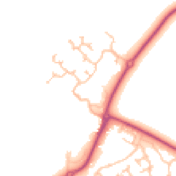 Daytime road noise heatmap for KT19 7NG