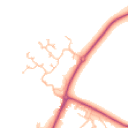Daytime road noise heatmap for KT19 7NH