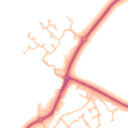 Daytime road noise heatmap for KT19 7NW