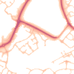 Daytime road noise heatmap for KT19 8AB