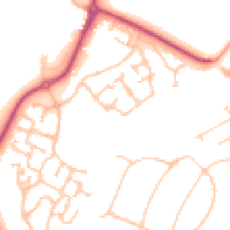 Daytime road noise heatmap for KT19 8AW
