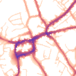 Daytime road noise heatmap for KT19 8DH