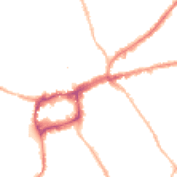 Night-time road noise heatmap for KT19 8DH