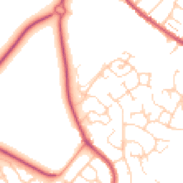 Daytime road noise heatmap for KT19 8FJ