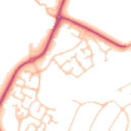 Daytime road noise heatmap for KT19 8GA