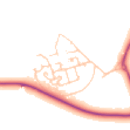 Daytime road noise heatmap for KT19 8GT