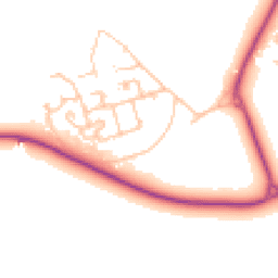 Daytime road noise heatmap for KT19 8LH
