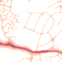 Daytime road noise heatmap for KT19 8LU