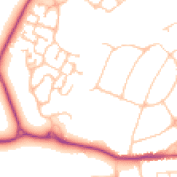 Daytime road noise heatmap for KT19 8LY