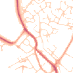 Daytime road noise heatmap for KT19 8QN