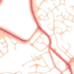 Daytime road noise heatmap for KT19 8QY
