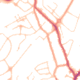 Daytime road noise heatmap for KT19 8SF