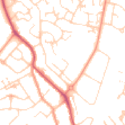 Daytime road noise heatmap for KT19 9DA