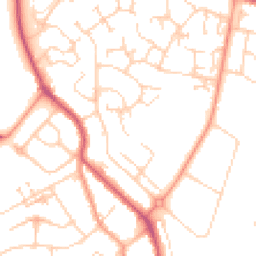 Daytime road noise heatmap for KT19 9DE