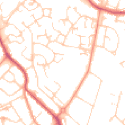 Daytime road noise heatmap for KT19 9DW