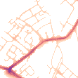Daytime road noise heatmap for KT19 9FL