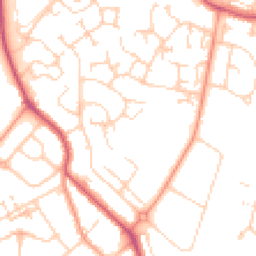 Daytime road noise heatmap for KT19 9FP