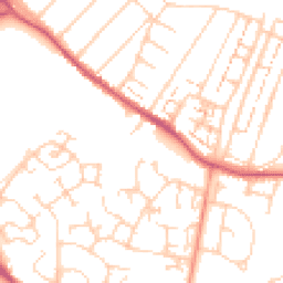 Daytime road noise heatmap for KT19 9FR