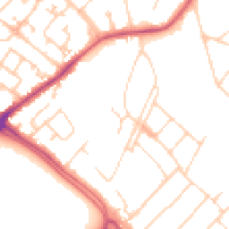 Daytime road noise heatmap for KT19 9GP