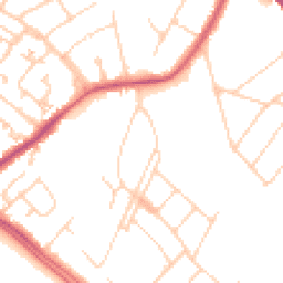 Daytime road noise heatmap for KT19 9GQ