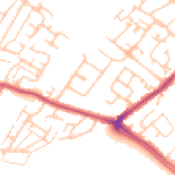 Daytime road noise heatmap for KT19 9HZ