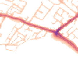 Daytime road noise heatmap for KT19 9JG