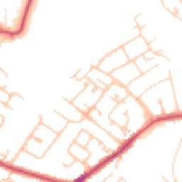 Daytime road noise heatmap for KT19 9LL