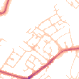 Daytime road noise heatmap for KT19 9LW