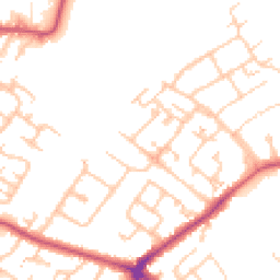 Daytime road noise heatmap for KT19 9NL