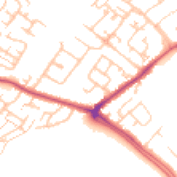Daytime road noise heatmap for KT19 9NS