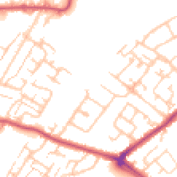 Daytime road noise heatmap for KT19 9NT