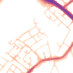Daytime road noise heatmap for KT19 9QB