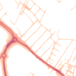 Daytime road noise heatmap for KT19 9QR