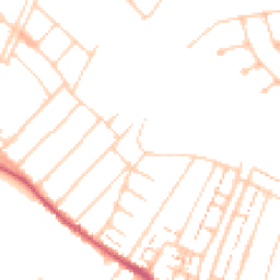 Daytime road noise heatmap for KT19 9RN
