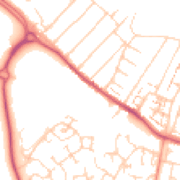 Daytime road noise heatmap for KT19 9XE