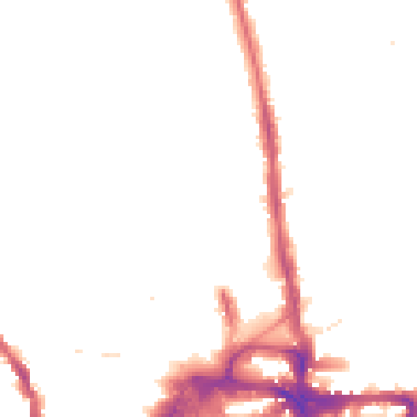 Night-time road noise heatmap for KT2 5AJ