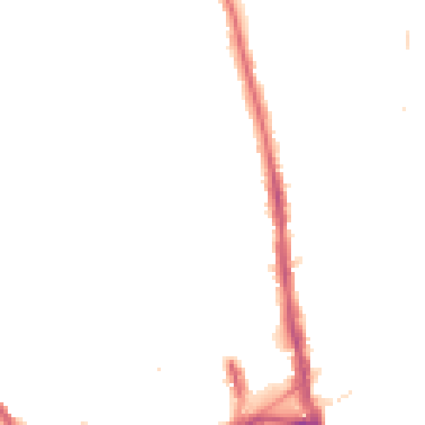 Night-time road noise heatmap for KT2 5AS