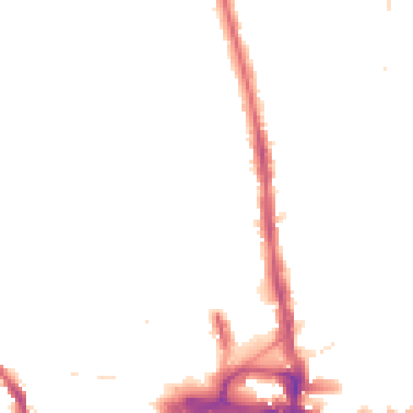 Night-time road noise heatmap for KT2 5AW