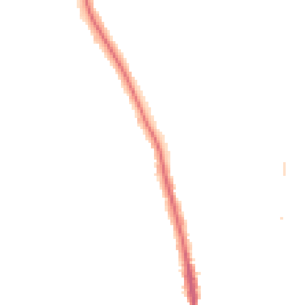 Night-time road noise heatmap for KT2 5DQ