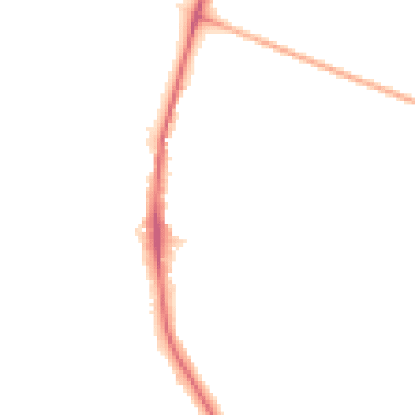Night-time road noise heatmap for KT2 5RD