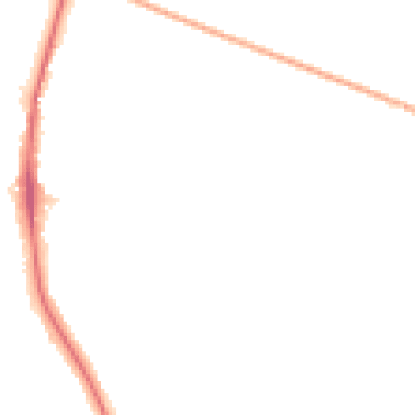 Night-time road noise heatmap for KT2 5RH