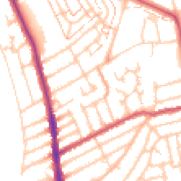 Daytime road noise heatmap for KT2 5TB