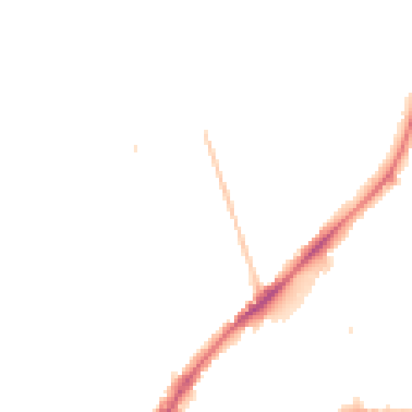 Night-time road noise heatmap for KT2 6SF