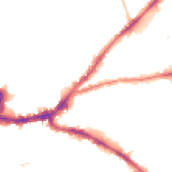 Night-time road noise heatmap for KT2 7AB