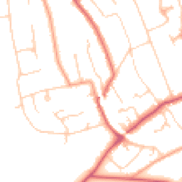 Daytime road noise heatmap for KT20 5AA