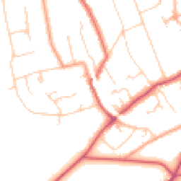 Daytime road noise heatmap for KT20 5AH