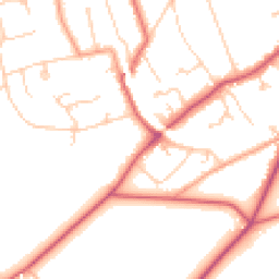 Daytime road noise heatmap for KT20 5AN