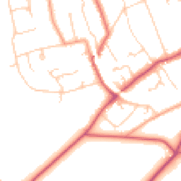 Daytime road noise heatmap for KT20 5AW