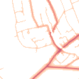 Daytime road noise heatmap for KT20 5AX