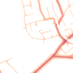 Daytime road noise heatmap for KT20 5AY